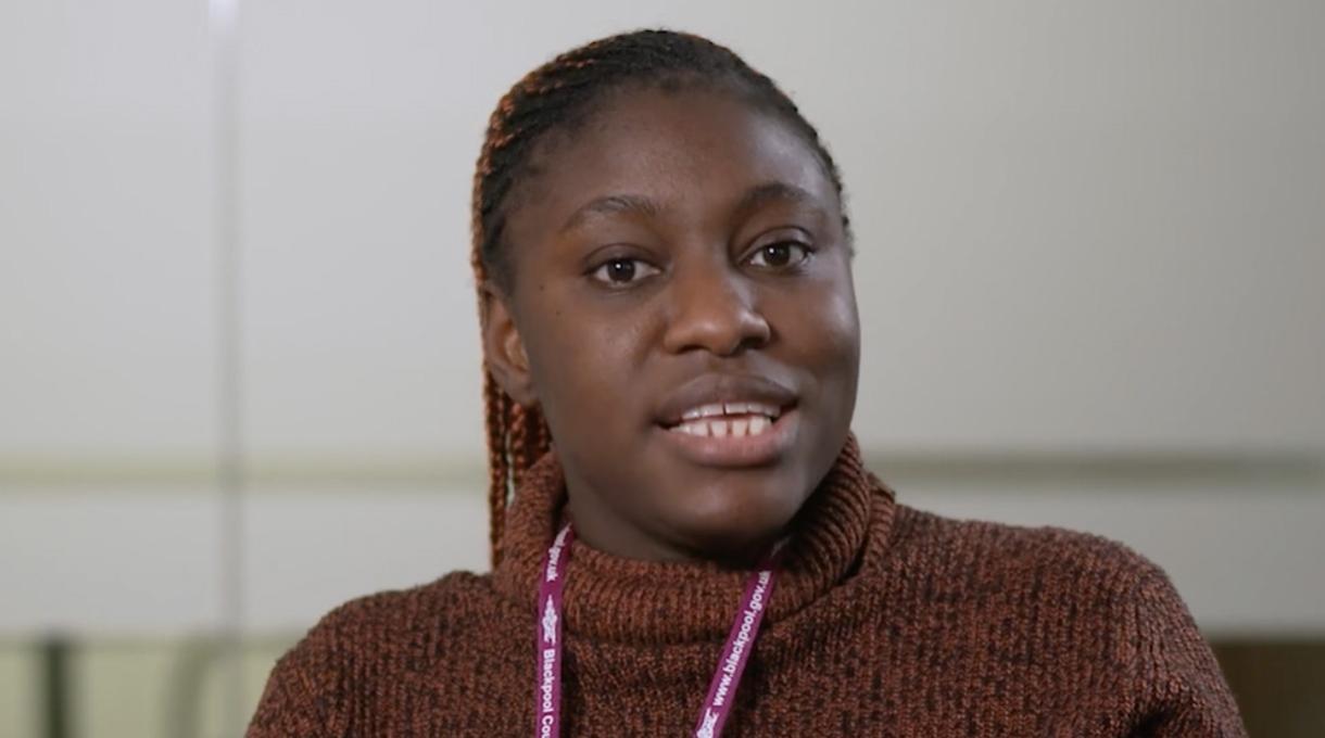 Screenshot of video of Bridget