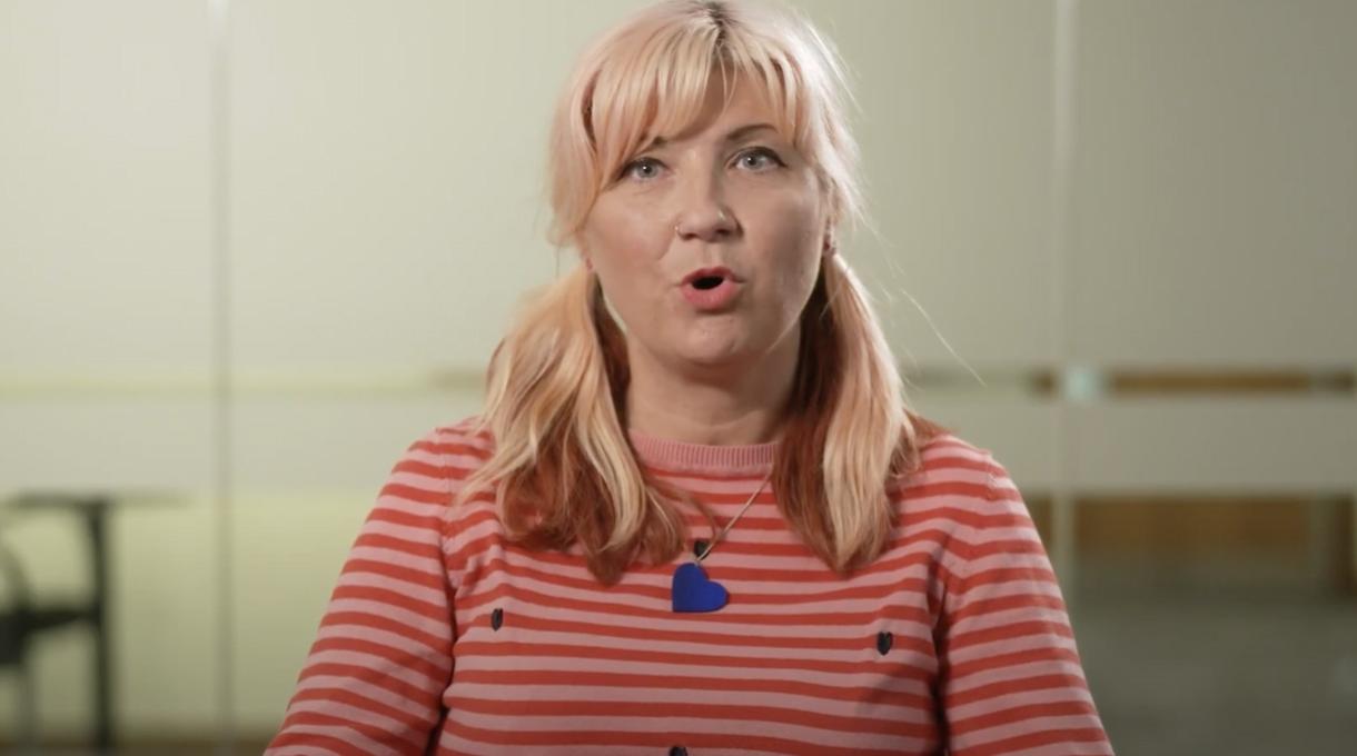 Screenshot of video of Lou