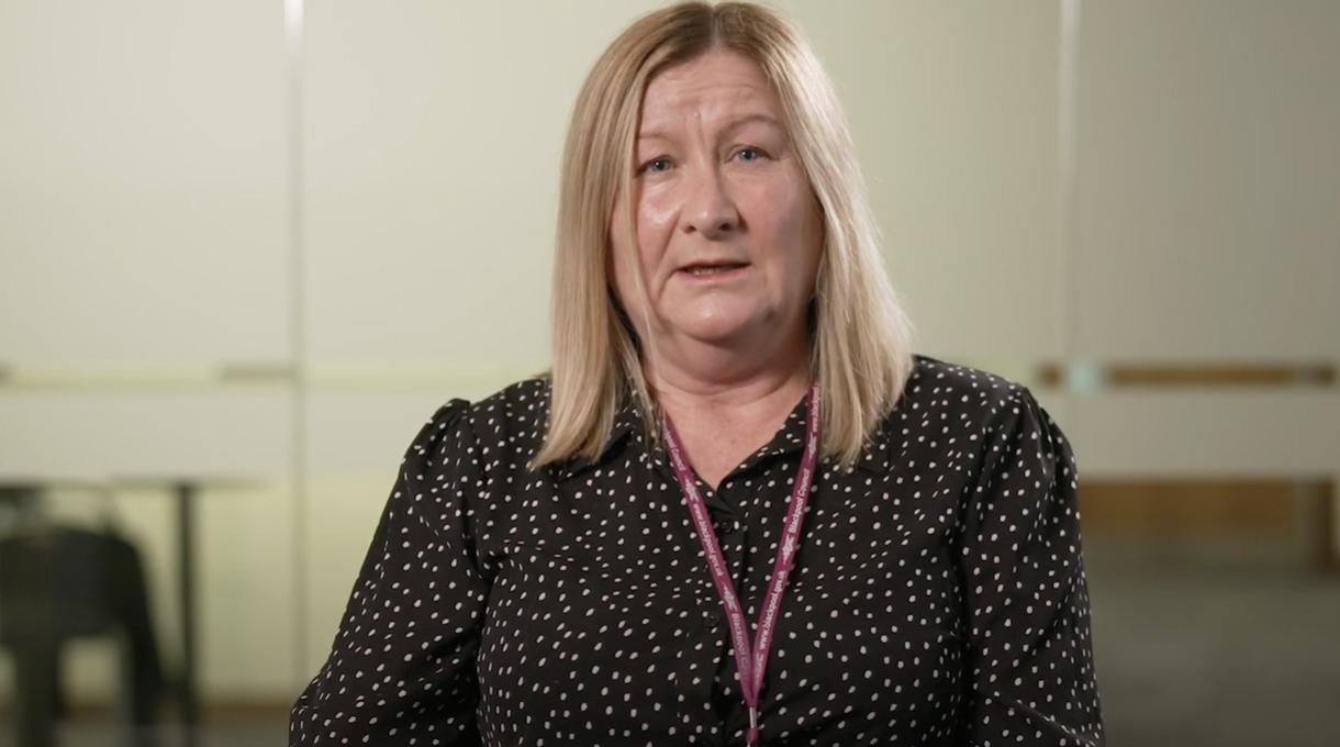 Screenshot of video of Pauline